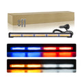 21inch Vehicle LED Strobe Light Emergency Flashing Lamp COB Warning Light Bar for Roof Dash Windshield Grille Deck 9-30V