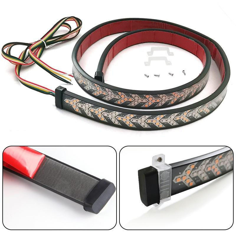 GPRGIT 60-Inch Tailgate Light Bar Strip Lights for Trucks, Waterproof Red Arrow LED Strip Tail Light, 12V