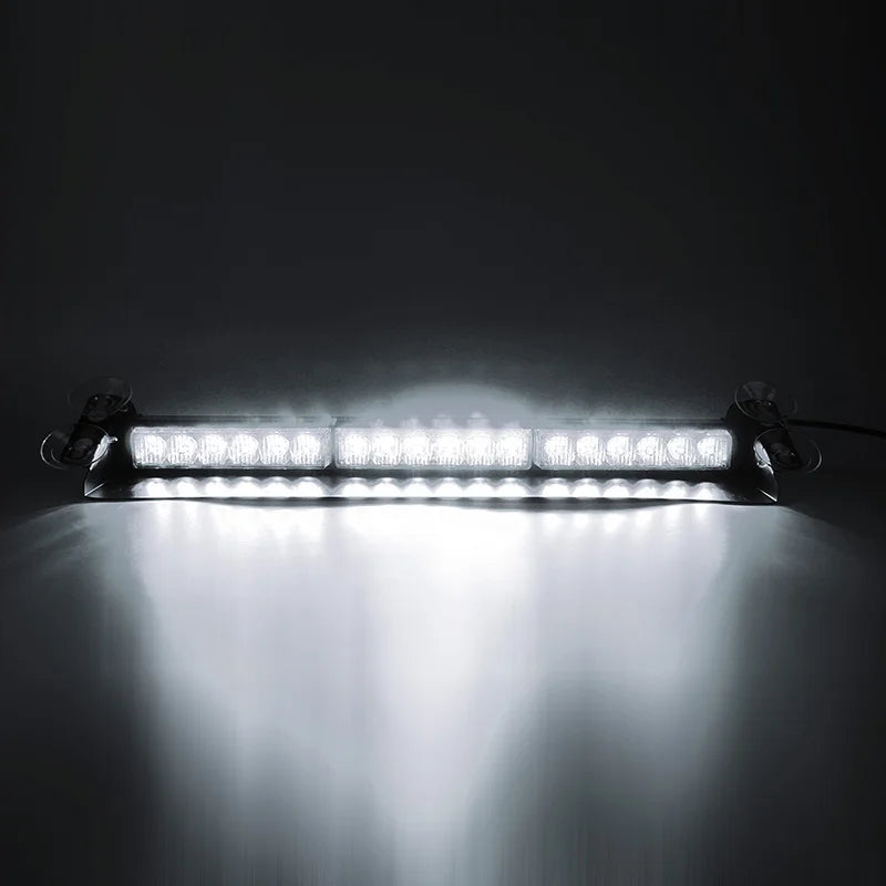LED Front Rear Windshield Light Emergency Dash Strobe Lights Bar Traffic Advisor Safety Hazard Warning Flash Lights for Trucks