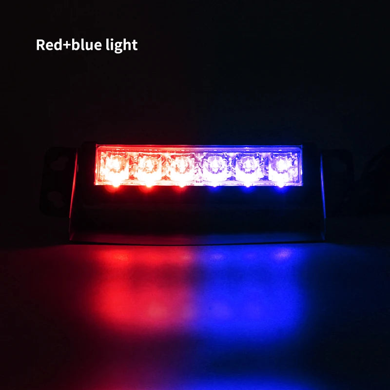 8 Inches 6 LED Car Warning Strobe Dash Lights Traffic Advisor Emergency Flashing Windshield Light with Suction Cup 12V