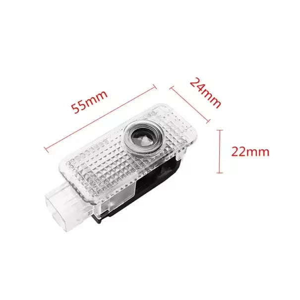 GPRGIT LED Glass Non-Fading Projection Door Welcome Light for Audi A4L A6L Q3 Q5 Q7 RS Series 12V