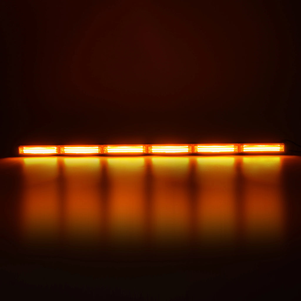 35 Inch Single Sided COB Strobe Light Bar Truck Pickup Traffic Emergency LED Warning Flash Light Others Car Lighting Accessories