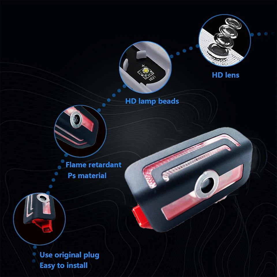 GPRGIT Mercedes Benz C260 C200 S500 S450 S400 Car Door LED Logo Projector Welcome Light 12V