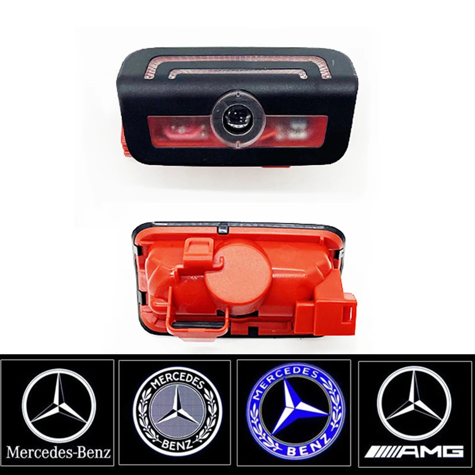 GPRGIT Mercedes Benz C260 C200 S500 S450 S400 Car Door LED Logo Projector Welcome Light 12V