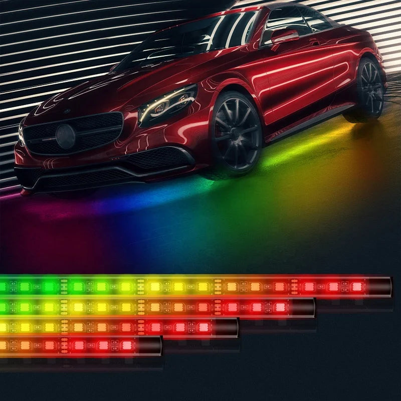 GPRGIT Flexible RGB Car Underglow Underbody Neon LED Strip Light APP Remote Control 12V CE