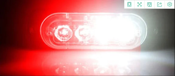 GPRGIT 2020042002 12v Emergency Vehicles Car 4 LED Flash Light Amber Red Blue Truck Strobe LED Flashing Warning Light