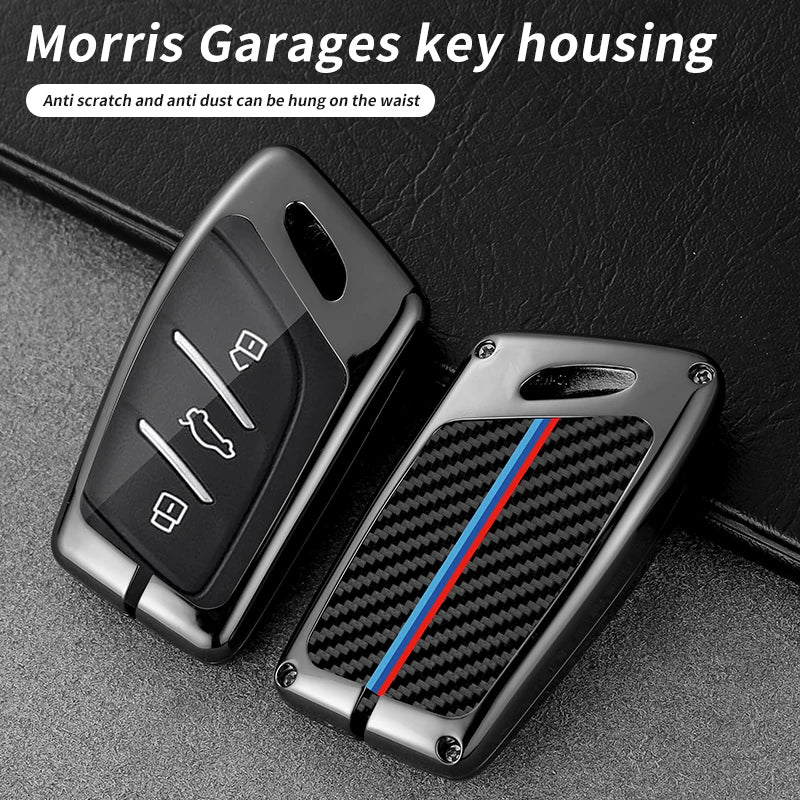 GPRGIT Car Logo Carbon Key Case for MG ZS MG6 EV EZS HS EHS 2019 2020 2021 for Roewe RX5 I5 I6 RX3 RX8 ERX5 MAX RX3 Accessories
