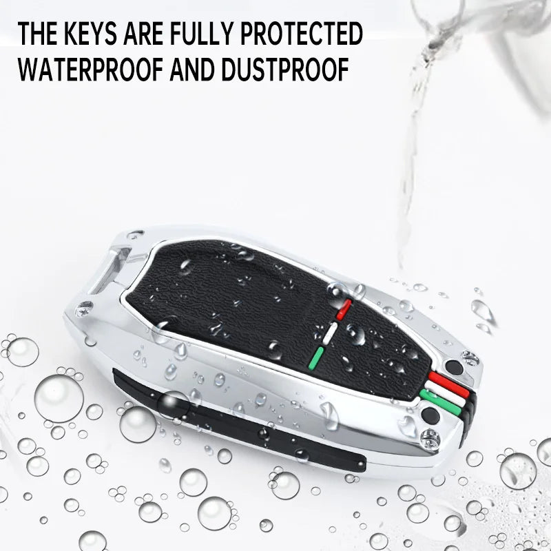 GPRGIT Zinc Alloy Flip Car Key Shell Case for Peugeot 208 2008 301 308 508 5008 RCZ Expert / Citroen C-Elysee C4-Cactus C3 Light