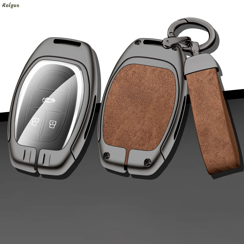 GPRGIT Zinc Alloy Leather Car Key Case Cover for Maxus G50 Plus LDV D60 G10 G20 RV V80 V90 T60 T70 EUNIQ5