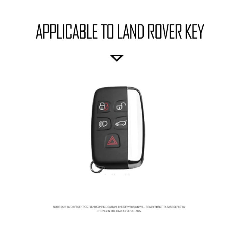 GPRGIT Car Remote Key Fob Case for Land Rover Range Rover Sport Evoque Freelander Velar Discovery 4 Accessories Keychain