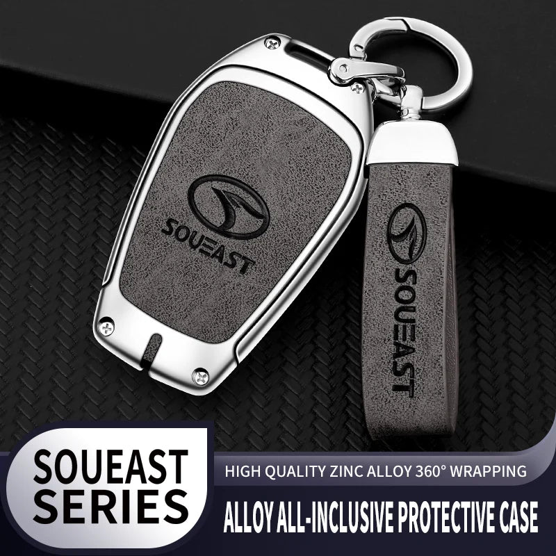 GPRGIT Zinc Alloy Car Remote Key Case Cover Shell for Baic X7 BJ40 Senova D50 D70 X55 X65 EU5 EU7 Accessories Fob Holder