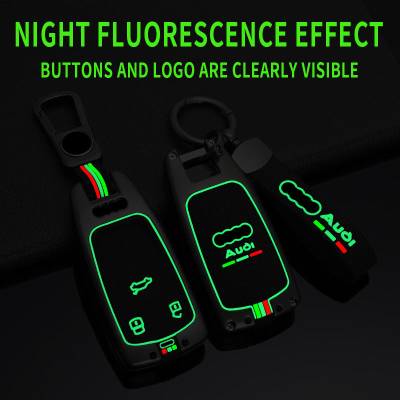 GPRGIT Zinc Alloy Car Remote Key Cover Case Shell for Audi A4 B9 A5 A6 8S 8W Q5 Q7 4M S4 S5 S7 TT TTS TFSI RS Keyless Accessories