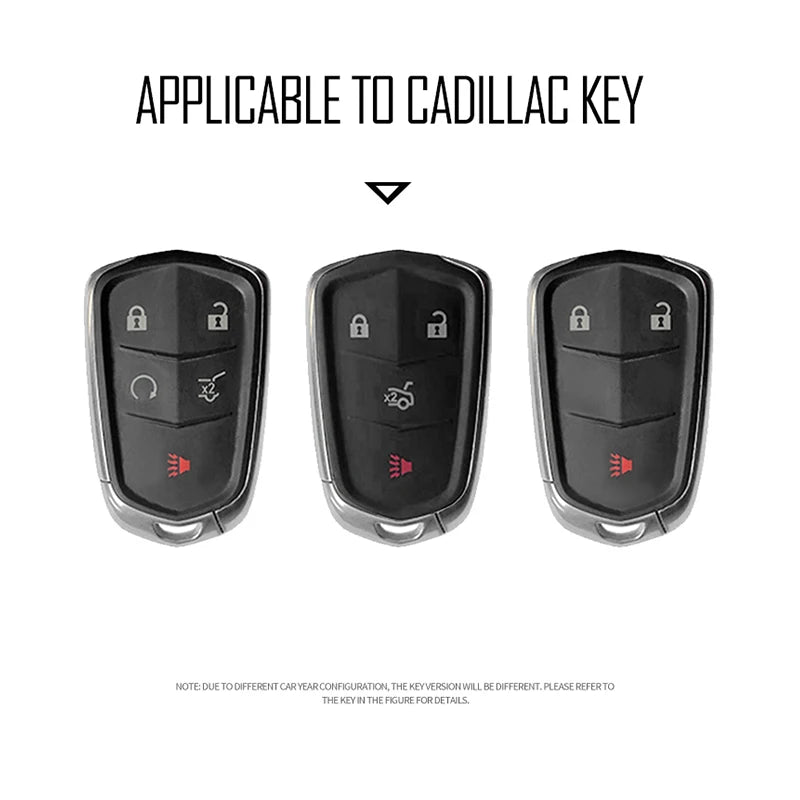 GPRGIT 3/4/5 Buttons Car Remote Key Case Cover for Cadillac Logo ATS XTS XT5 XT4 CT6 XT6 CTS DTS ESV STS ELR