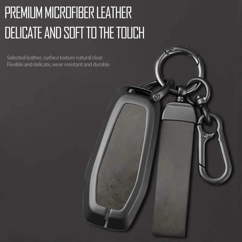 GPRGIT Zinc Alloy Car Key Cover Holder Fob for Ford Fusion Mondeo Mustang F-150 Explorer Edge 2015 2016 2017 2018