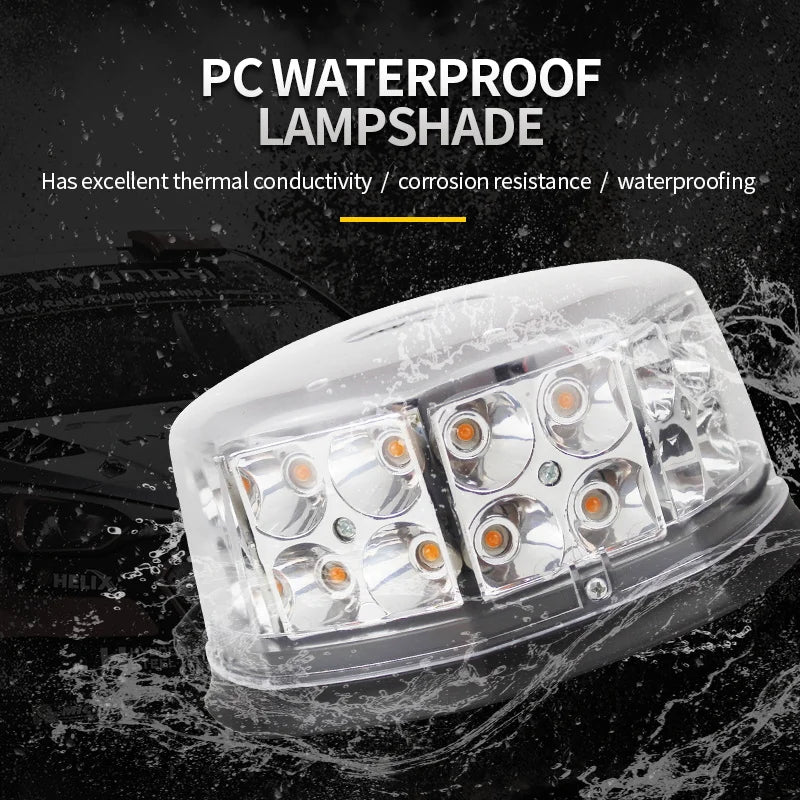 48w 32led Tractor Truck Strobe Beacon Light Magnetic Mount Roof Top Hazard Warning Flashing Beacon Light For Vehicles