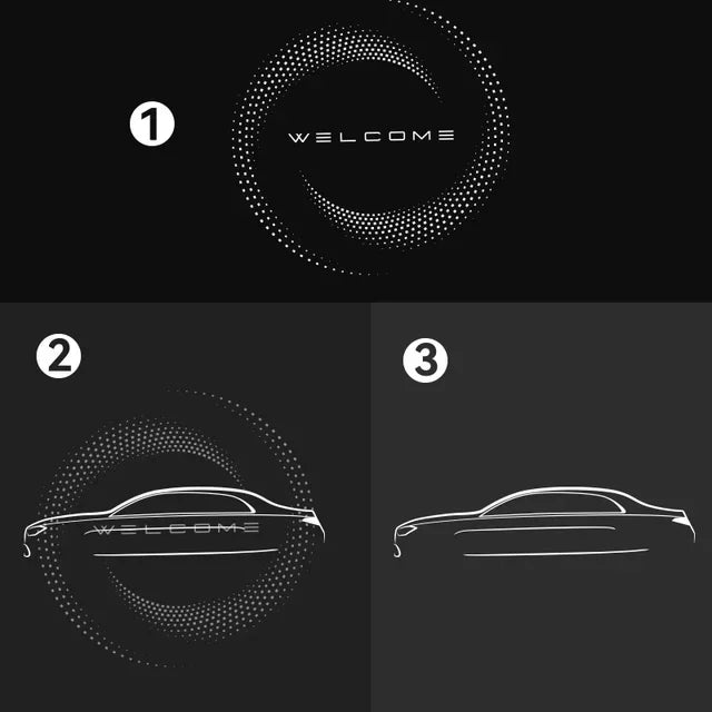 GPRGIT Dynamic Car Door Projector Light for E Class A B C W212 W213 W205 GLA GLC X253 W246 X166 W166 W164 G GLE GLS