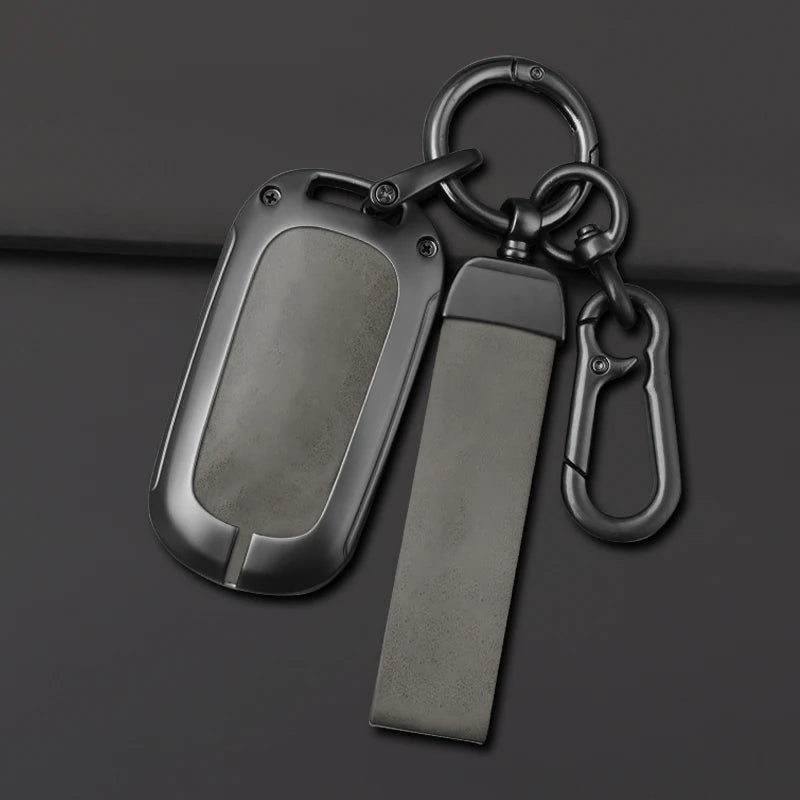 GPRGIT Leather Car Key Case Holder Fob for Honda Civic Accord HR-V CR-V CRV 2021-2023 5 Buttons