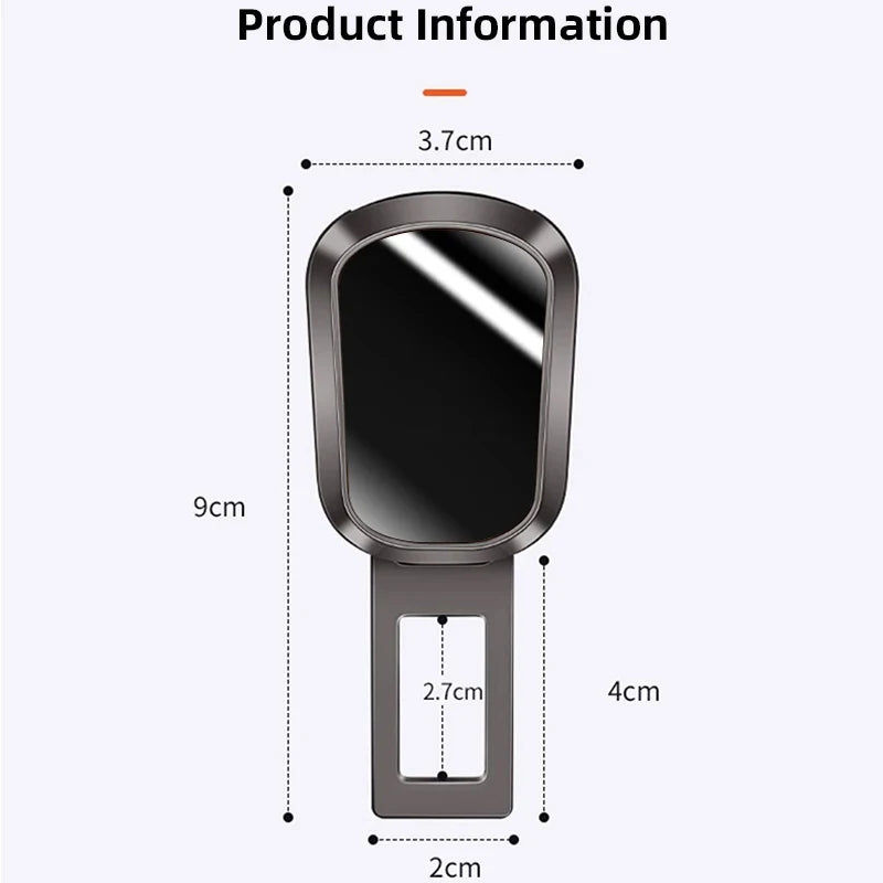 GPRGIT Car Seat Belt Buckle Extender, Seat Belt Lock Plug, Thick Insertable Socket Extender, Customizable Logo, Durable Metal