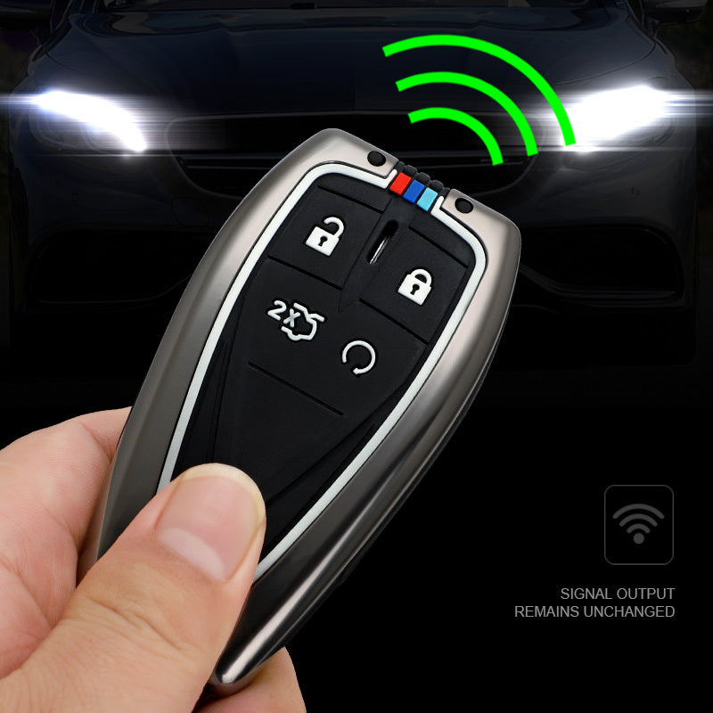 GPRGIT Zinc Alloy Car Remote Key Case Full Cover for Changan CS35PLUS CS55PLUS CS75PLUS 2019 2020 3/4/5 Buttons Key Shell Accessories