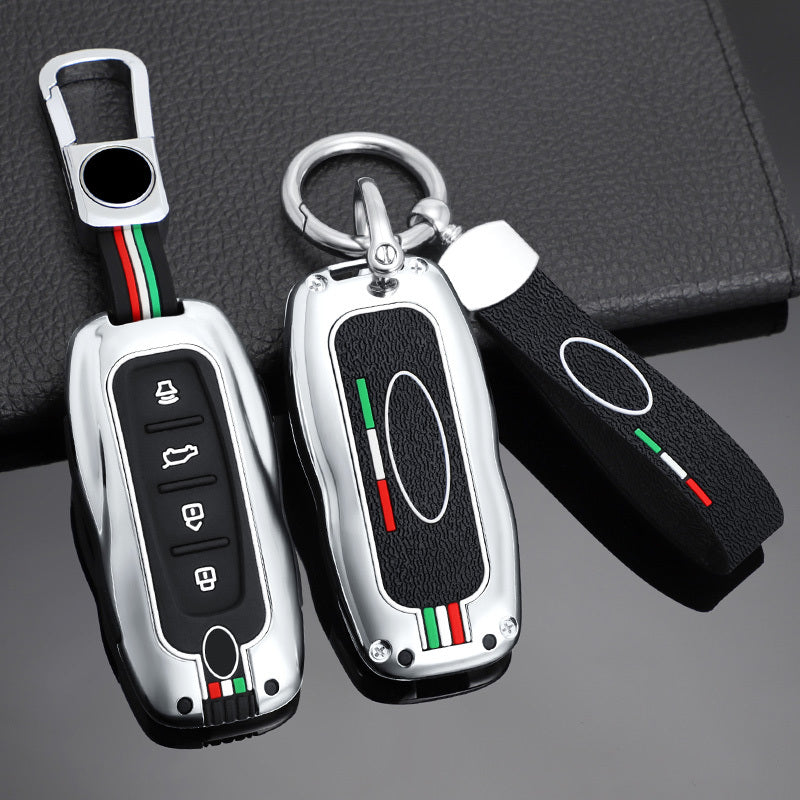 GPRGIT Zinc Alloy Car Key Case Cover for Ford Territory 2019 2020 2021 2022 2023 Equator