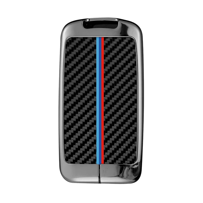 GPRGIT Carbon Fiber Zinc Alloy Car Logo Key Case Cover for Mazda 3 Alexa CX30 CX-4 CX5 CX-5 CX8 CX-8 CX-30 CX9 CX-9