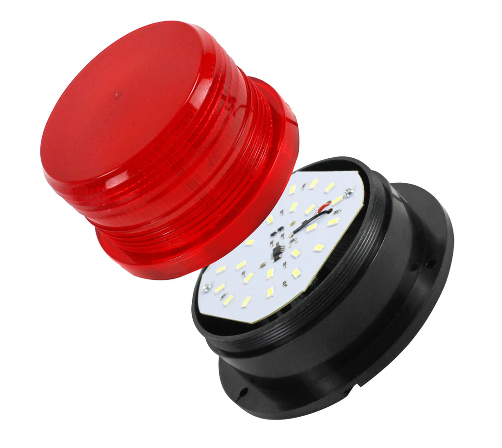 New Car Roof Top LED Emergency Warning Light Rotating Amber Strobe Beacon Flashing Light for Engineering Vehicle Forklift Truck