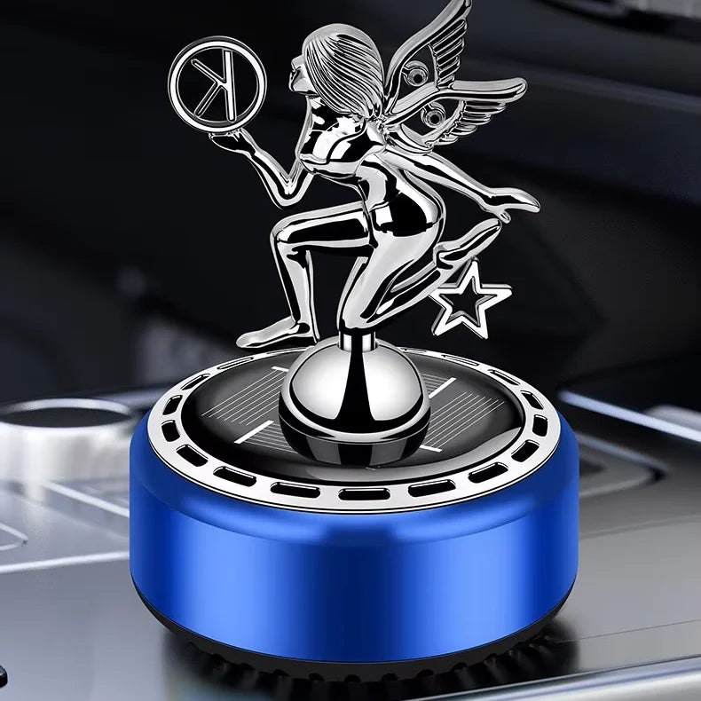 GPRGIT Creative Angel Design Luxury Portable Car Perfume Dashboard Ornament Metal with Aromatherapy