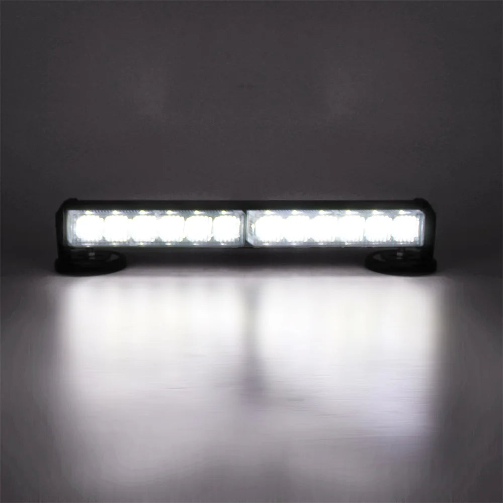 Super Bright Rechargeable LED Warning Light Magnetic Rooftop Strobe Light Bar Emergency Flashing Lights for Truck Vehicles