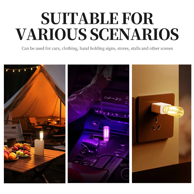 GPRGIT Atmosphere Light 5V USB Touch Control Mini LED Nightlight - 2W, 5V USB, Glass Shell, Touch Control
