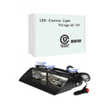 GPRGIT 16SMD Red/Blue LED Strobe Warning Light with Suction Cup - Dashboard Windshield Interior Flash Light