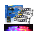 6-LED Strobe Light Super Bright&Waterproof Emergency Beacon Flash16 Modes Flash Warning Light Bar for Car SUV Pickup