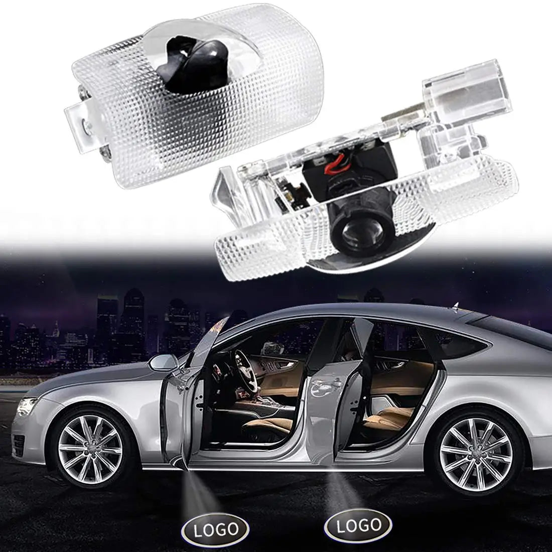 GPRGIT Toyota Car Door LED Logo Projector Welcome Courtesy Shadow Light
