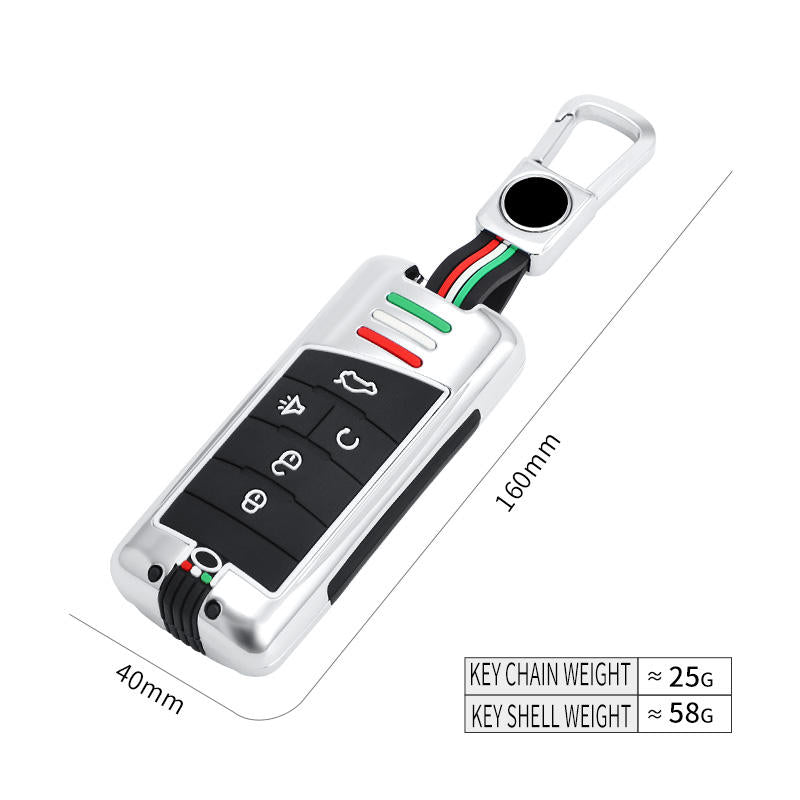 GPRGIT Metal 5-Button Car Key Case Cover for GAC Trumpchi GS4, GM8, GA3, GA6, GS7, GS8 (Keyless Fob)