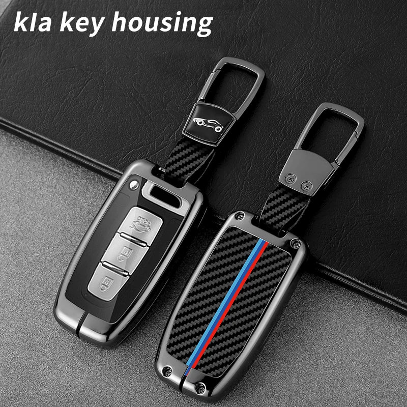 GPRGIT Carbon Car Logo Key Fob for Kia EQUUS Optima K5 Forte Opirus Rohens Ix35 SOUL SORENTO Borrego Mohave Shuma 2011 2012