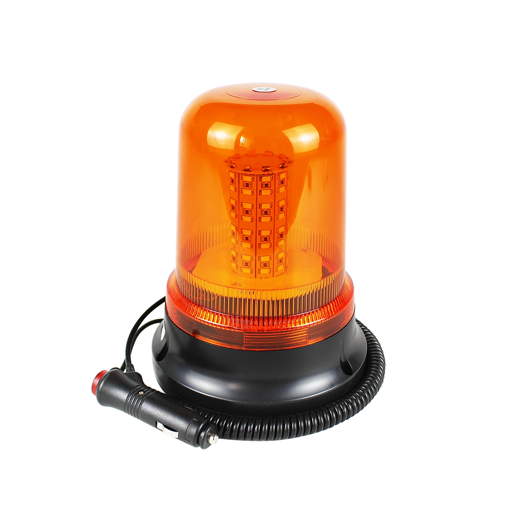 New 80 LED Strobe Beacon Light for Forklift Emergency Warning Flashing Construction Vehicles with Magnet and Rotating Lamp