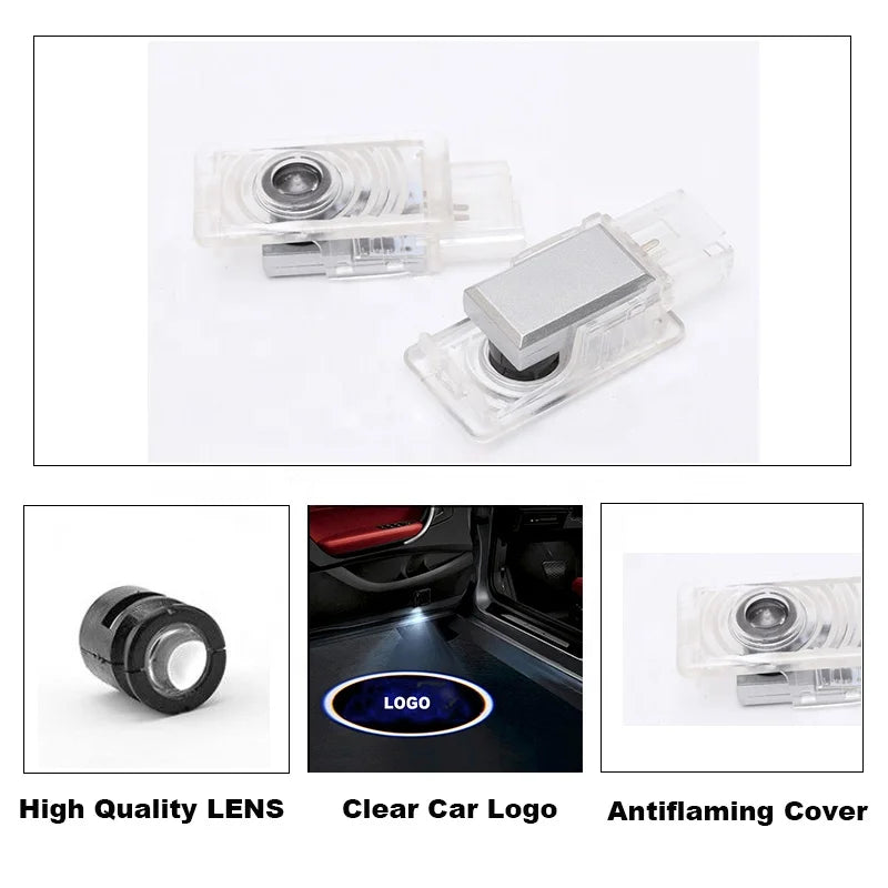 GPRGIT Cadillac LED Logo Shadow & Ghost Door Light Projector Welcome Emblem Lamp 12V