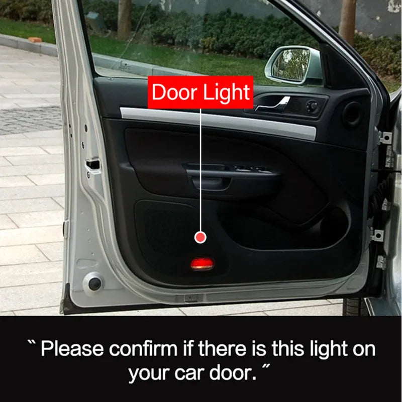 GPRGIT Car Laser Projection Lamp for Volkswagen Golf 4 Touran Caddy Beetle Bora LED Door Light