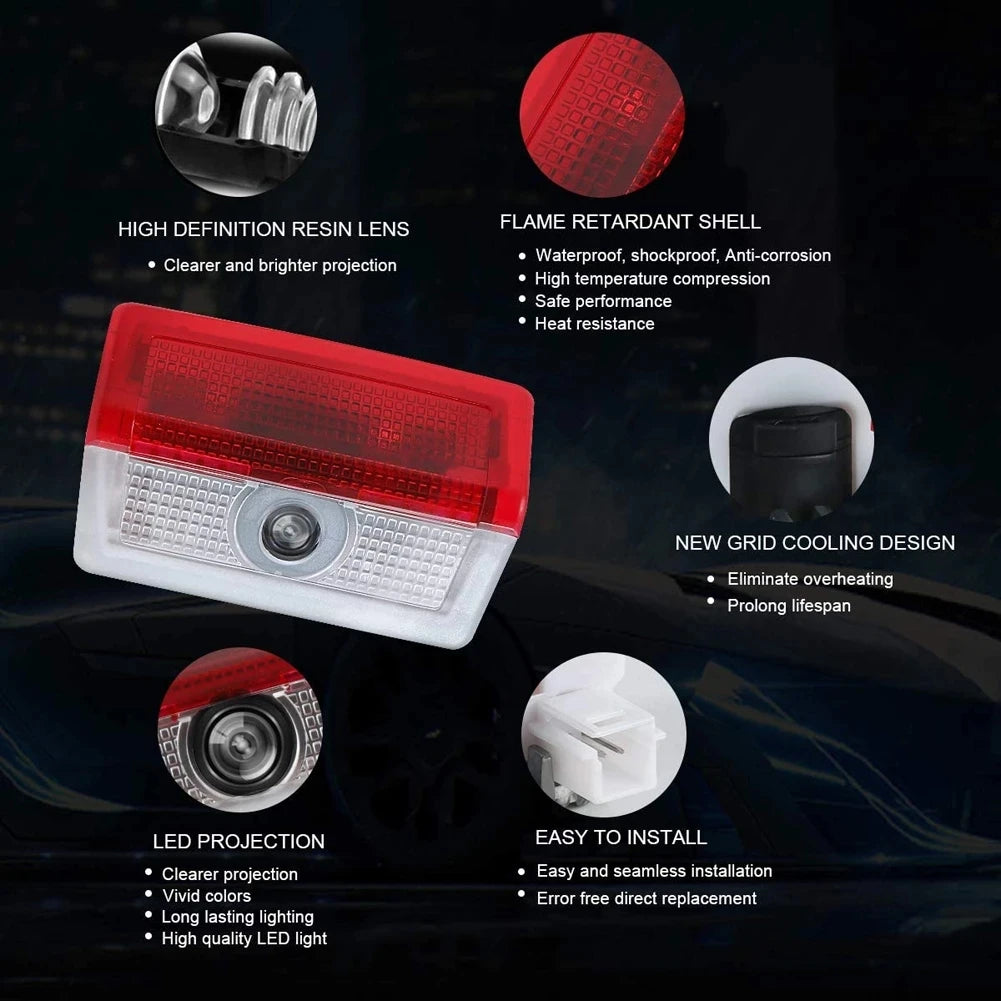 GPRGIT Car Door Light Logo for Mercedes Benz W205 W213 W212 GLC A C E GLC GLS Class