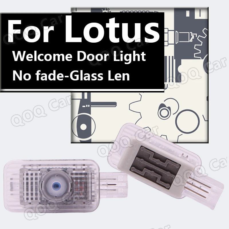 GPRGIT 2PCS Welcome Light for Lotus Emira Emeya Eletre Car Door Puddle Lamp LED Projection Atmosphere Light