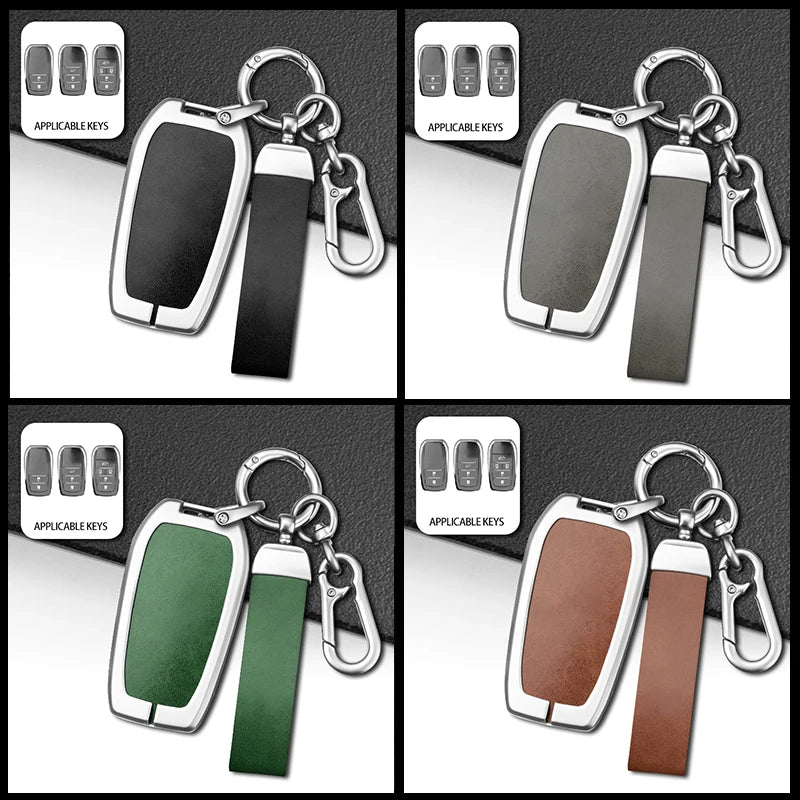 GPRGIT Car Key Case for Toyota RAV4 Harrier Hilux Fortuner Land Cruiser Crown Highland Prado Yaris Cross Aygo X 2022
