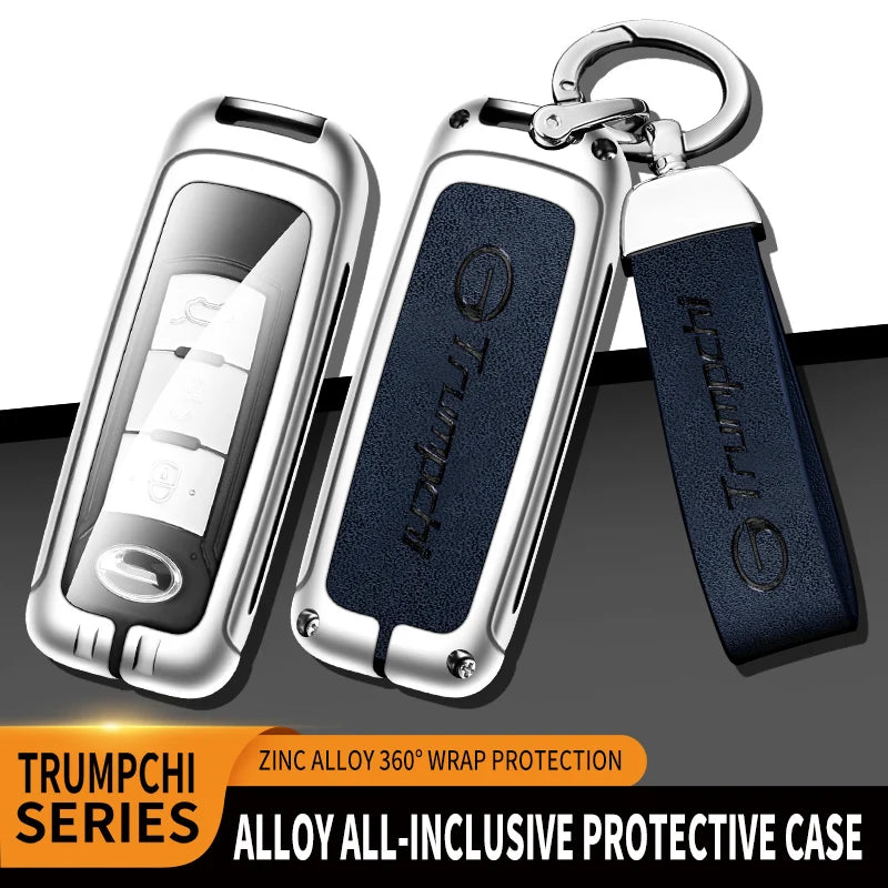 GPRGIT Zinc Alloy Leather Car Key Case Cover for GAC Trumpchi GS GA3 GA3S GA5 GA6 GS4 GS8 GS5 GS3 GA4
