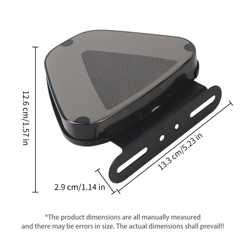 GPRGIT All-in-One Dynamic RGB Triangle Rear Tail Warning Light 12V-24V 5W IP67 for Car Truck