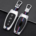 GPRGIT Zinc Alloy 4-Button Car Key Case Cover for Hyundai Veloster N, Encino, Venue, Santa Fe, Kona EV (2020)