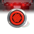 24V 15LED Round Guide Truck Taillights for Semi-Trailer New Condition Cross-Border Supply by Factory Brake Stop Reverse Lamp