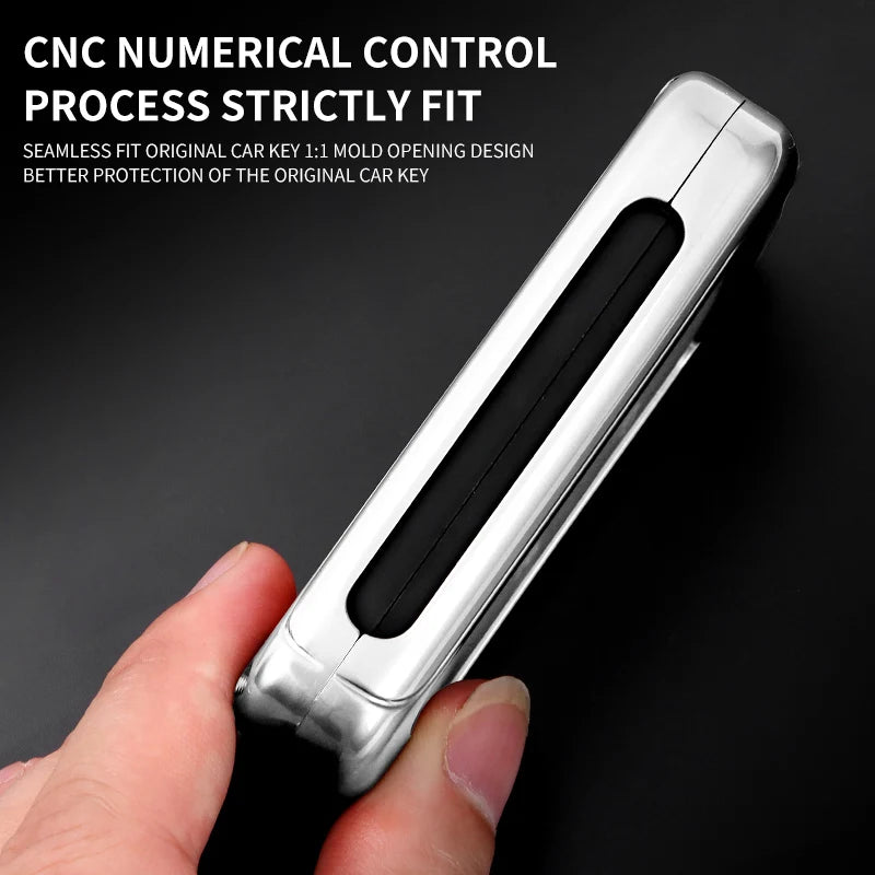 GPRGIT Car Logo Metal+Leather Car Key Case Shell for Chery Tiggo 3 5X 4 8 Glx 7 2019 2020 Arrizo Holder Keyless Bag Styling Accessories