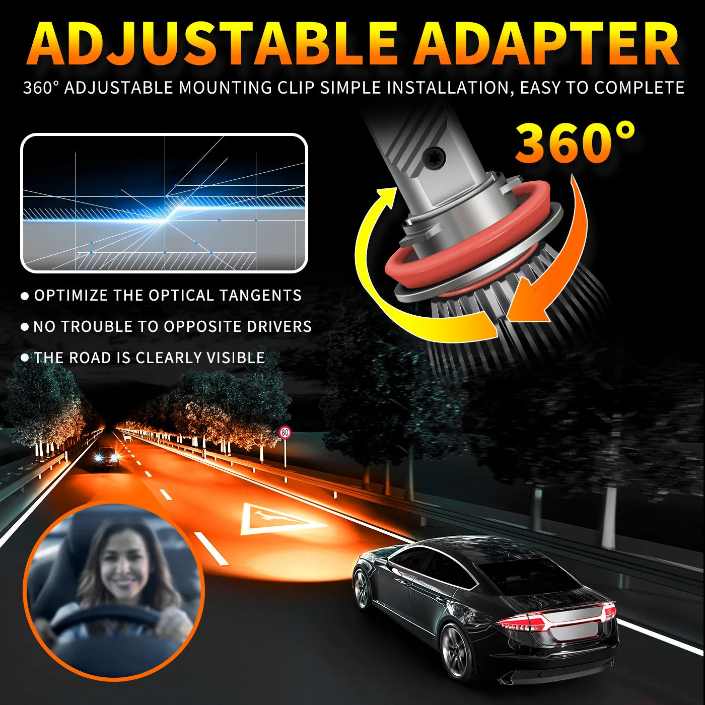 Dual Liquid Cooled Copper Pipe LED Auto Light Kit | 130W Faros LED for H11 9005 9006 880 H3 PSX24W PSX26W 5202 P13W Bulbs