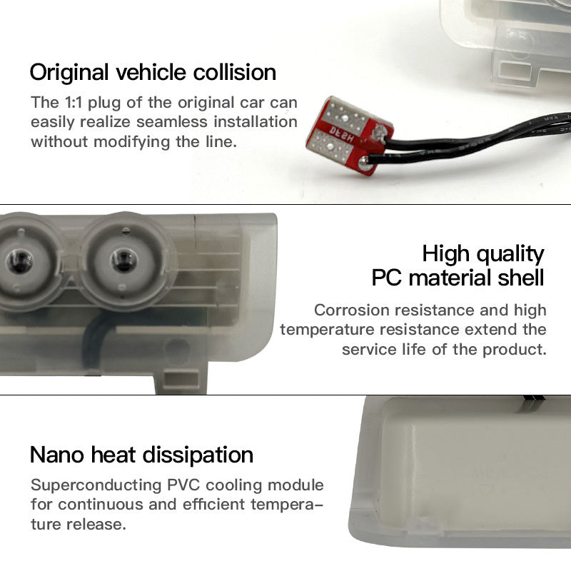 GPRGIT Dynamic Car Door Welcome Light for Odyssey Elysion CR-Z INSPIRE Spirior Shadow Lamp Auto Dual Lens LED/Laser