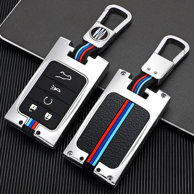 GPRGIT Zinc Alloy 3-5 Buttons Car Key Case Cover for Chevrolet Cruze Aveo Trax Sail Malibu Captiva Opel Vauxhall Astra J Corsa Insignia