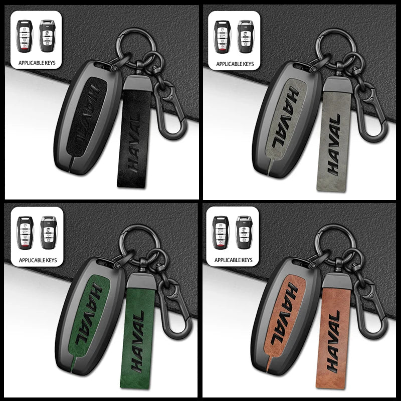 GPRGIT Car Remote Key Case Cover for GMW Great Wall Haval/Hover Jolion Dargo H6 H7 H4 H9 F5 F7 H2S Leather Holder