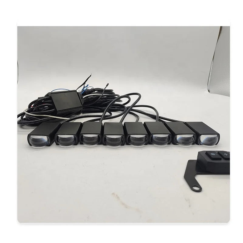 GPRGIT 120W LED Grille Spotlight Kit (1-Drag-8) - Off-Road Fog Work Light for SUV/Truck, IP67